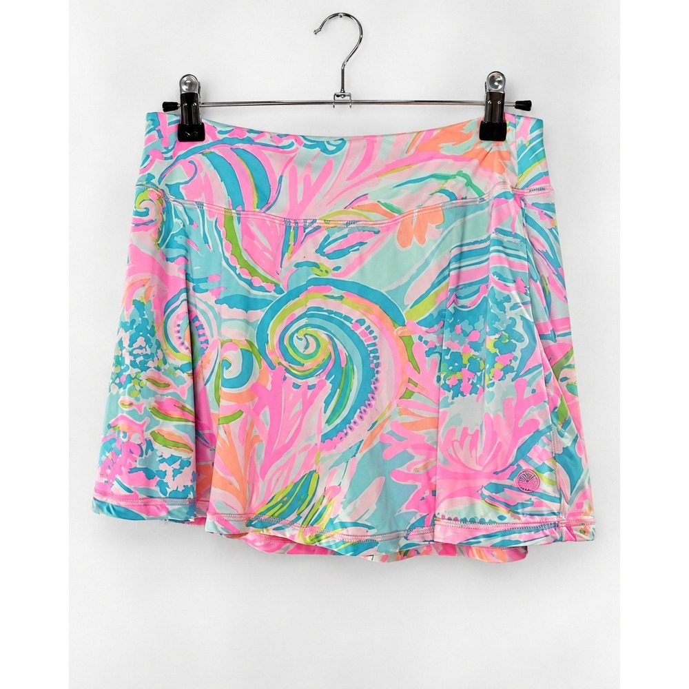 Lilly Pulitzer Aila Skort S 13.5in Flat Waist Sink or Swim Luxletic UPF 50+